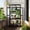 Black, variant on MAYEERTY 62" Tall Outdoor Wood Greenhouse with Wheels – Portable Cold Frame for Balcony, Garden, or Indoor Use with Adjustable Shelves and Roof Vent