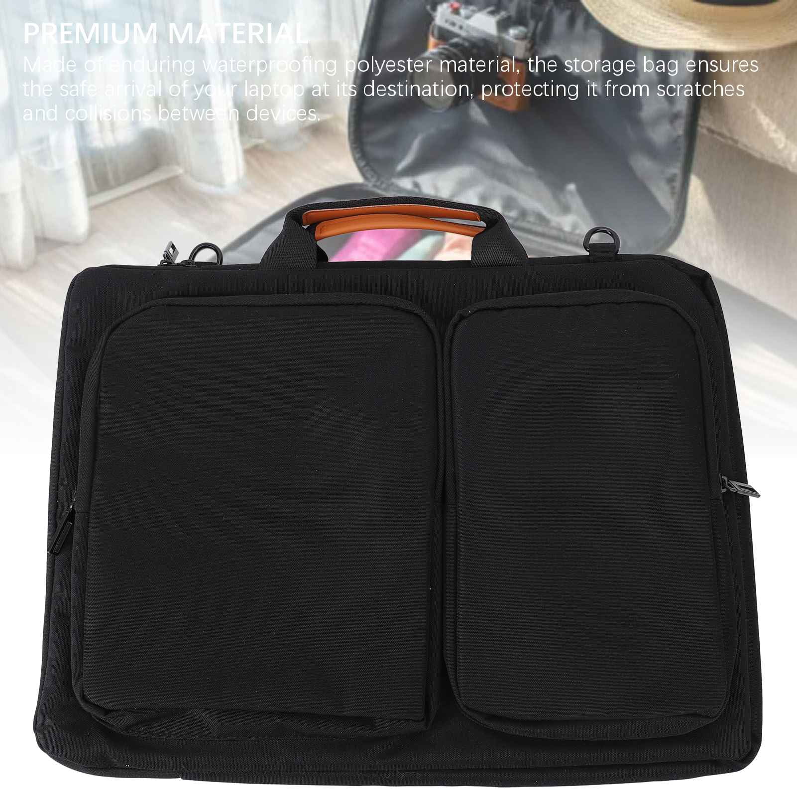 Riousery 15.6 Inch Large Capacity Waterproof Shockproof Laptop Bag with Sturdy Handle for Business and Travel