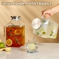 thumbnail image 6 of FPCYCG 1 Gallon Glass Pitcher with Lid and Handle,Water Pitcher Coffee Beverage Serveware Iced Tea Pitcher,Glass Jug Carafe Infuser for Fridge Hot/Cold Drinks, 6 of 6