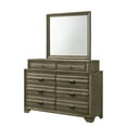thumbnail image 4 of Loiret Light Grey Finish Wood Storage Platform King Bedroom Set with Dresser, Mirror, Nightstand, 4 of 11