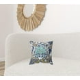thumbnail image 3 of HomeRoots 417471 5 x 16 x 16 in. Blue & Green Zippered Geometric Indoor & Outdoor Throw Pillow, 3 of 5
