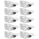 thumbnail image 3 of 20 piezas de clips de oreja en aretes Convertidor de componentes de aretes redondos planos Herramientas de joyería para bricolaje Pendientes Ninguno Orejas perforadas (10 mm, Plata), 3 of 6