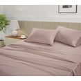 thumbnail image 2 of LANE LINEN 450 Thread Count Full Size Sheet Set - 100% Cotton Sheets, Smooth Silky Sateen Finish, Snug Fit 15" Deep Pocket, OEKO-TEX Certified - Sepia Rose, 2 of 9