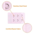 thumbnail image 4 of Extensión de correas de sujetador Allegra K 3 Hileras 2 ganchos rosa Claro 5 Pcs, 4 of 5