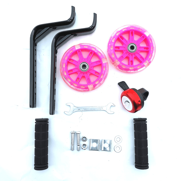 Sagargo 12 - 20-inch Training Wheels, Auxiliary Wheels, Silent Auxiliary Wheels Pink