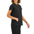 thumbnail image 2 of Hanes ComfortFit Stretch Women's and Women's Plus Mandarin Scrub Top, 2 of 5