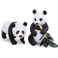 thumbnail image 5 of Juego de 3 piezas de figuras de panda sólidas, juego familiar de figuras de animales de la selva de plástico realistas de 2-4 pulgadas con pandas de bambú y bebé, adornos educativos para pasteles, 5 of 5