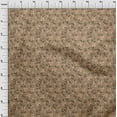 thumbnail image 4 of oneOone Rayon Tawny Brown Fabric Floral Retro Sewing Material Print Fabric By The Yard 56 Inch Wide, 4 of 5