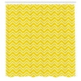 thumbnail image 3 of Ambesonne Modern Shower Curtain, Chevron Pattern Yellow, 69"Wx84"L, Yellow and White, 3 of 5