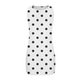 thumbnail image 2 of yillto Womens Mini Dress Sleeveless Summer Casual Tunic Shirt Dress Polka Dot Printed Tank Dresses, 2 of 6