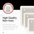 thumbnail image 4 of Just Cook Ceramic Glass Food Storage Container Set for Meal Prep and Leftover Storage, 10 Pack, 4 of 11