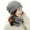 Grey, variant on vnanda Knit Hat Scarf Set Women Winter Hat Scarf Set Knitted Thickened Solid Color Warm Windproof Elastic Anti-slip Plush Cycling Neck Wrap Beanie Set Lady