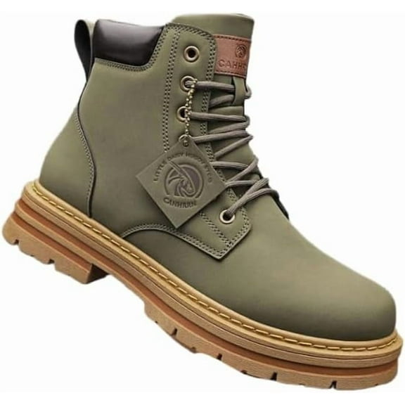 Mens Boots Casual Boots for Men Fashion Zipper Chukka Boots Hiking Boots