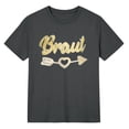 thumbnail image 4 of WEIWEN Team Bride Shirts for Women Bride Tees Party Tee Shirts Bridesmaid Tops Outfits for Bride Clothes Dark Gray, L, 4 of 4