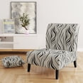 thumbnail image 2 of Designart "Zebra Elegance In Monochrome" White Zebra Upholstered Accent Chair - Modern Arm Chair For Bedroom, 2 of 7