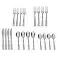 thumbnail image 1 of Hometrends 20 pieces Stainless Steel Flatware Set Silver, 1 of 7