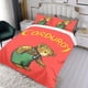 thumbnail image 3 of Corduroy Conjunto de sábanas temático, trío de piezas, cómodo y amigable con la piel, diseño único, regalo de decoración para el hogar para familiares, amigos y fans,173cm *218cm, 3 of 6