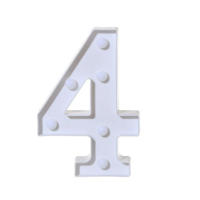 CEHVOM Remote Control Alphabet Letter Lights LED Light Up White Plastic Letters Standin