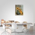 thumbnail image 5 of Sunflower Wall Art Vintage Sunflower Pictures Wall Decor Retro Sunflower Painting Just Breathe Canvas Prints Modern Home Artwork Framed Decor for Bathroom Bedroom Living Room 12"x16", 5 of 6