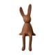 thumbnail image 2 of Figuras de conejo sentado de cerámica, esculturas de animales para estanterías de hoteles y oficinas. color café L, 2 of 9