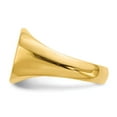 thumbnail image 3 of Solid 14k Yellow Gold Men's Engravable Signet Ring (12.5mm) - Size 8, 3 of 5