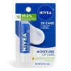 NIVEA Moisture Lip Care, Hydrating Lip Balm with Shea Butter, Vitamin C & E, 0.17 oz