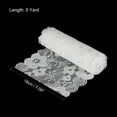 thumbnail image 2 of Uxcell 7 Inch Wide 5 Yard Lace Ribbon Floral Pattern White Lace Trim Ribbon for Sewing Making, and DIY Crafts, 2 of 5