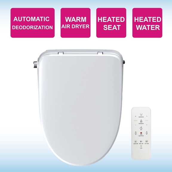 WOODBRIDGE BID 02 Smart Toilet Seat,White