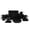 Black, variant on 10 Strawberry Street Nova Square 30 Piece Stoneware Dinnerware Set - Matte Black