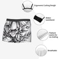 thumbnail image 3 of Honeii Monochrome Botanical Illustration Print Mens Boxer Briefs Breathable,Boxer Brief for Men, Moisture-Wicking Underwear-Small, 3 of 5