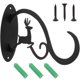 thumbnail image 1 of unbranded Soporte Colgante Para Macetas Resistente Negro Para Garden Y Navideña En Pared, 1 of 8