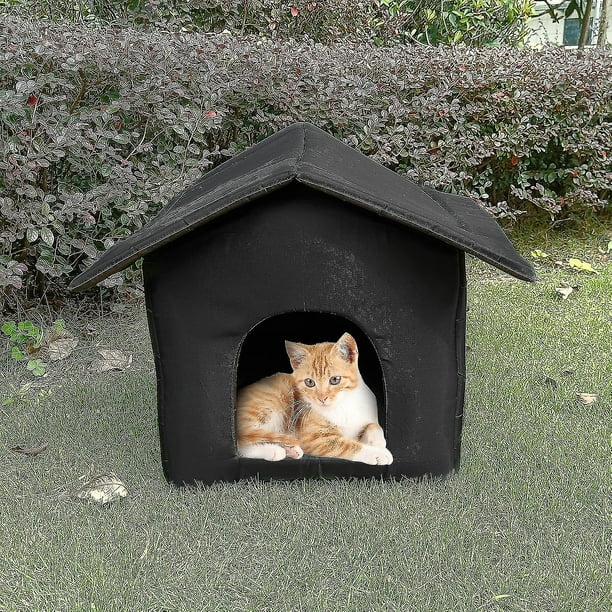 Outdoor Cat House Outdoor Cat House Weatherproof Indoor Dog House Thickened Weatherproof Foldable Cat Tent Winter Warm Oxford Cloth Stray Cats She Walmart