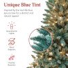 Best Choice Products 7.5ft Pre-Lit Blue Spruce Christmas Tree w/ Foldable Base, 420 Lights, 1384 Tips