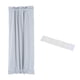thumbnail image 1 of Cortina de puerta opaca Uxcell, 25"W x 40"L cortina de puerta de ventana francesa 1 panel, blanco dorado, 1 of 7