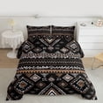 thumbnail image 2 of Castle Fairy Teens Bohemian Aztec Queen Comforter Set,Black Brown Bedding Comforter Set, 2 of 8