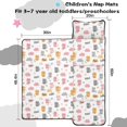 thumbnail image 5 of Kawaii Cat and Miau White Pattern Teens Toddler Nap Mat with Pillow, Sleeping Mat Bag for Preschool Daycare 60"x20", 5 of 5