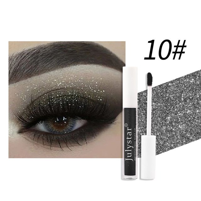Sombra de ojos líquida nacarada para mujer, resaltador de ojos brillante, delineador de ojos brillante, sombra de ojos líquida de diamante, maquillaje de ojos impermeable, Belleza qym unisex
