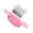 Pink, variant on Wing Design Cosmetic Storage Box With Brightness Control Light Detachable Mirrored Aluminum Frame Makeup Case
