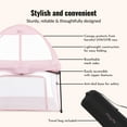 thumbnail image 3 of Dream On Me Ziggy Square Playpen with Canopy, Pink, 3 of 6