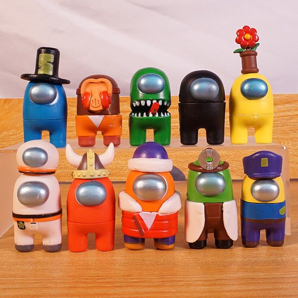 Figuras de acción de Among U para niños, modelos de PVC de 7/10/12 piezas, muñecas de decoración del hogar, juguetes para niños, regalo de cumpleaños y Navidad