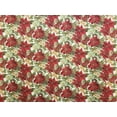 thumbnail image 3 of Christmas Poinsettia Curtain Panels by Penny's Needful Things (Set of 2) 84 Inch Long LINED, 3 of 3