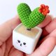 thumbnail image 5 of BRIGHTFUFU 4 piezas de adornos creativos en forma de cactus de simulación accesorio decorativo para bonsái (verde), 5 of 8
