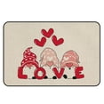 thumbnail image 2 of Clearance Under $5!Yyuenw Valentines Day Door Mat,Gnome Love Heart Hello Welcome Doormat Rubber Back Front Door Decorative Floor Mat for Valentine's Day Decor Indoor Outdoor, Non-slip 16x24 Inch, 2 of 5