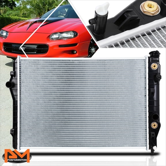 PM PERFORMOTOR Aluminum Core Factory Radiator for 93-02 Camaro/Firebird 3.4/3.8 AT/MT DPI-1485