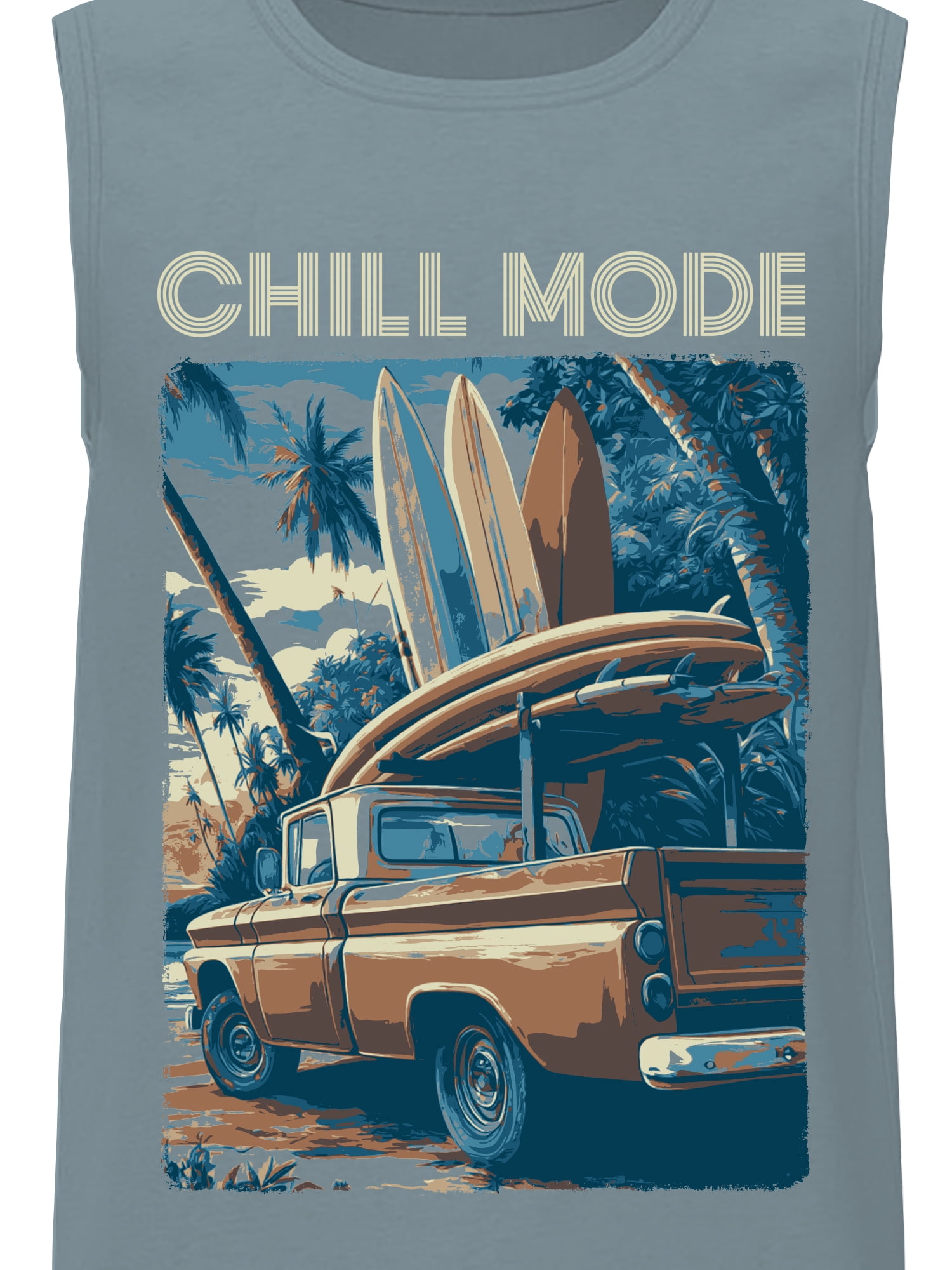 Wonder Nation, Boys' & Big Boys Graphic Core Tank Top, Chill Mode, Sizes 4-16 Husky