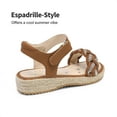 thumbnail image 4 of DREAM PAIRS Girls Sandals Espadrille Flatform Platform Wedge Open Toe Summer Shoes, 4 of 6