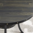 thumbnail image 3 of 3-Piece Bar Height Table and Blue Fabric Stools / Enjoy Cozy Meals with 2 People, 3 of 4