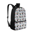 thumbnail image 2 of Uourmeti Penguin Ice Cream Pattern Backpack, Large Storage School Backpack 17 Inch Smooth Zipper Student Bookbag for Daily Use Travel, 2 of 6