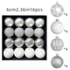 thumbnail image 4 of Decoraciones de Árbol de Navidad Colgante de Decoración de Navidad 6cm Estilo Retro Bola de Rasguños Colgante de Decoración de Bola de Navidad Colgante de Árbol de Navidad, 4 of 7