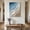 Blue Brown, variant on Ships Next Day Canvas Wall Art 12"x12",Navy Blue Brown Ombre Wood Framed Canvas Print Painting,Modern Geometric Abstract Cream Ready to Hang Small Picture Wall Decor for Kitchen Dining Room Office